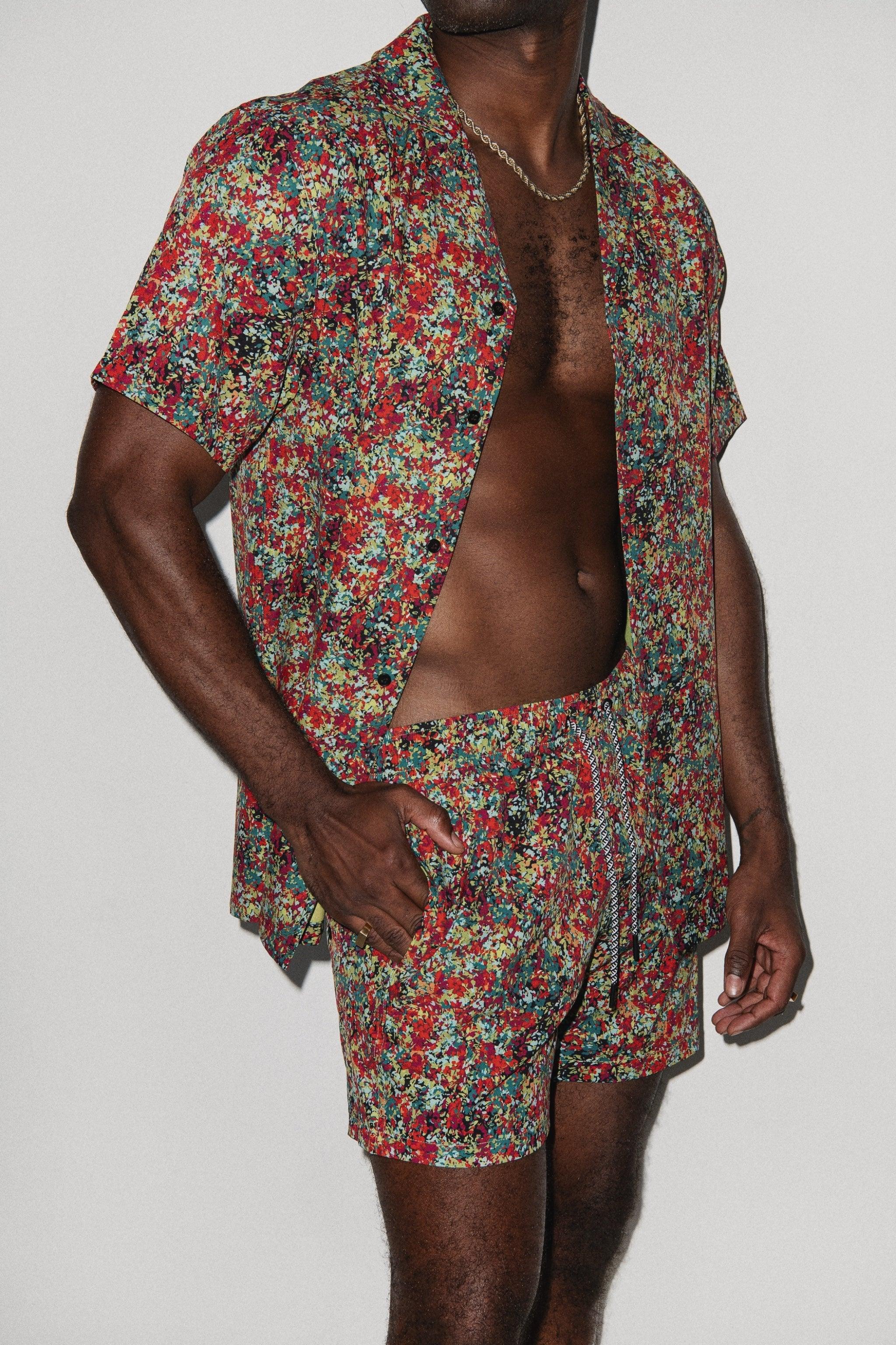 Saint Tropez Cabana Set Coral Calypso - PLAYALUXE