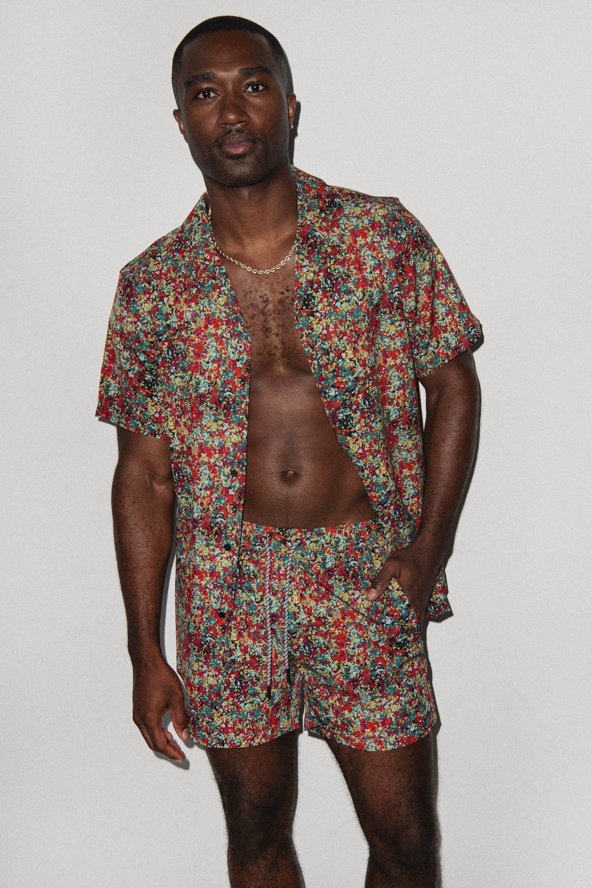 Saint Tropez Cabana Set Coral Calypso - PLAYALUXE