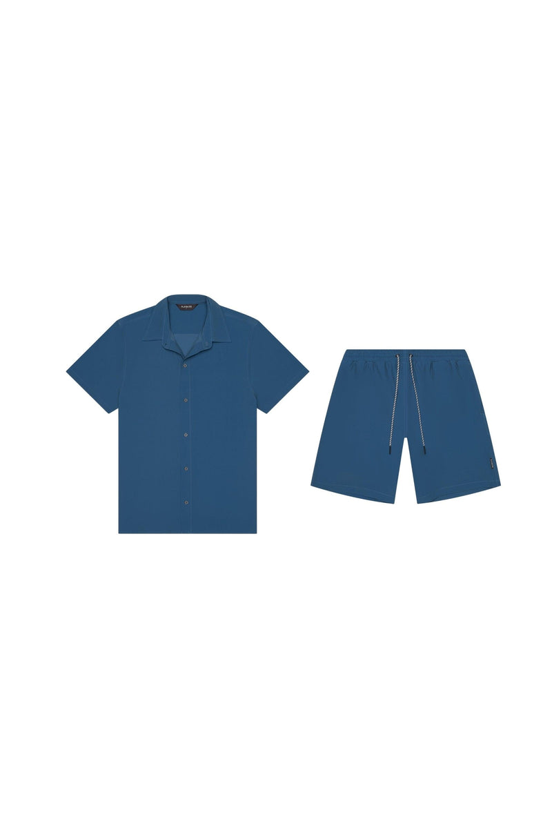 Todos Santos Cabana Set Vintage Blue - PLAYALUXE