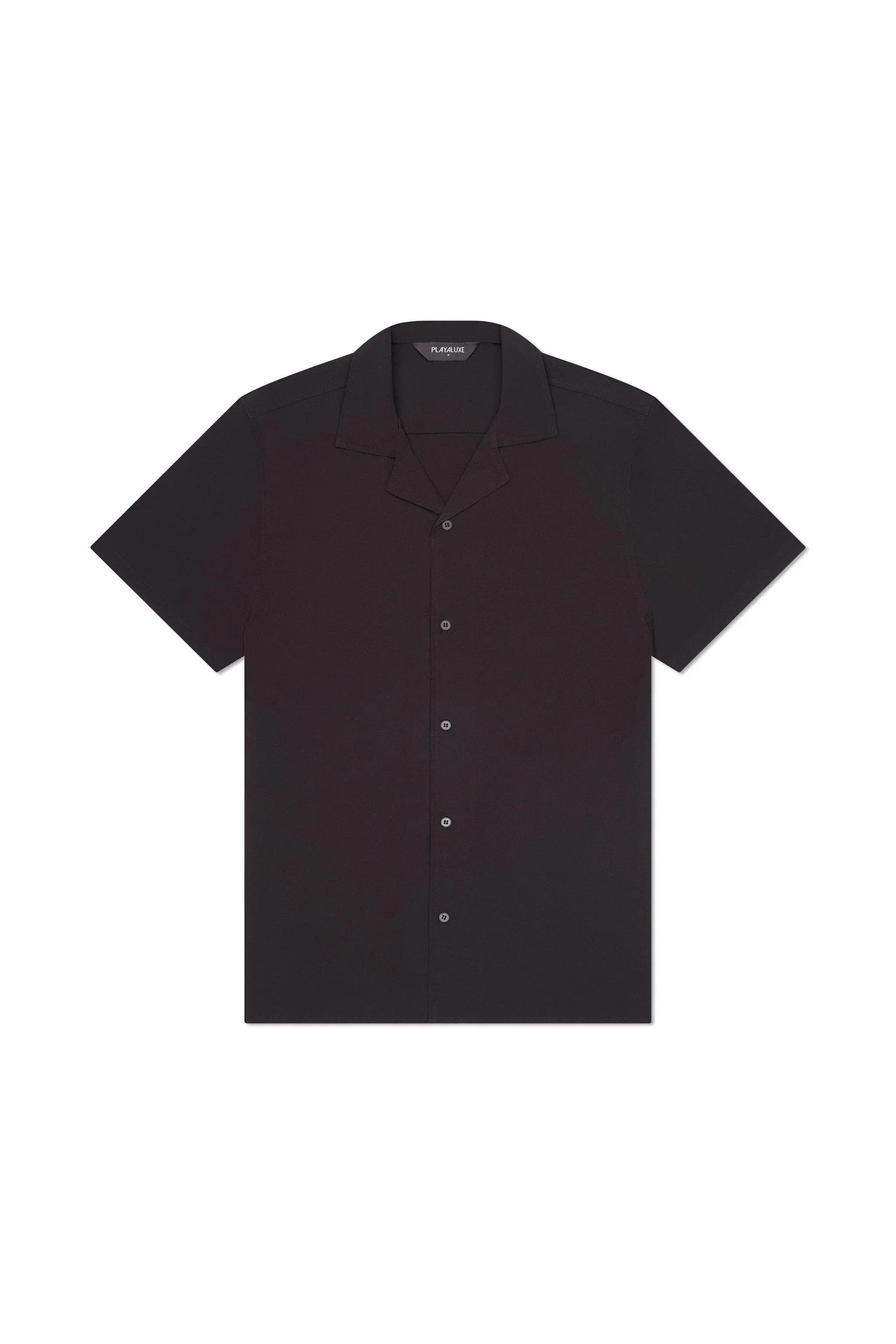 Saint Tropez Cabana Shirt Black - PLAYALUXE