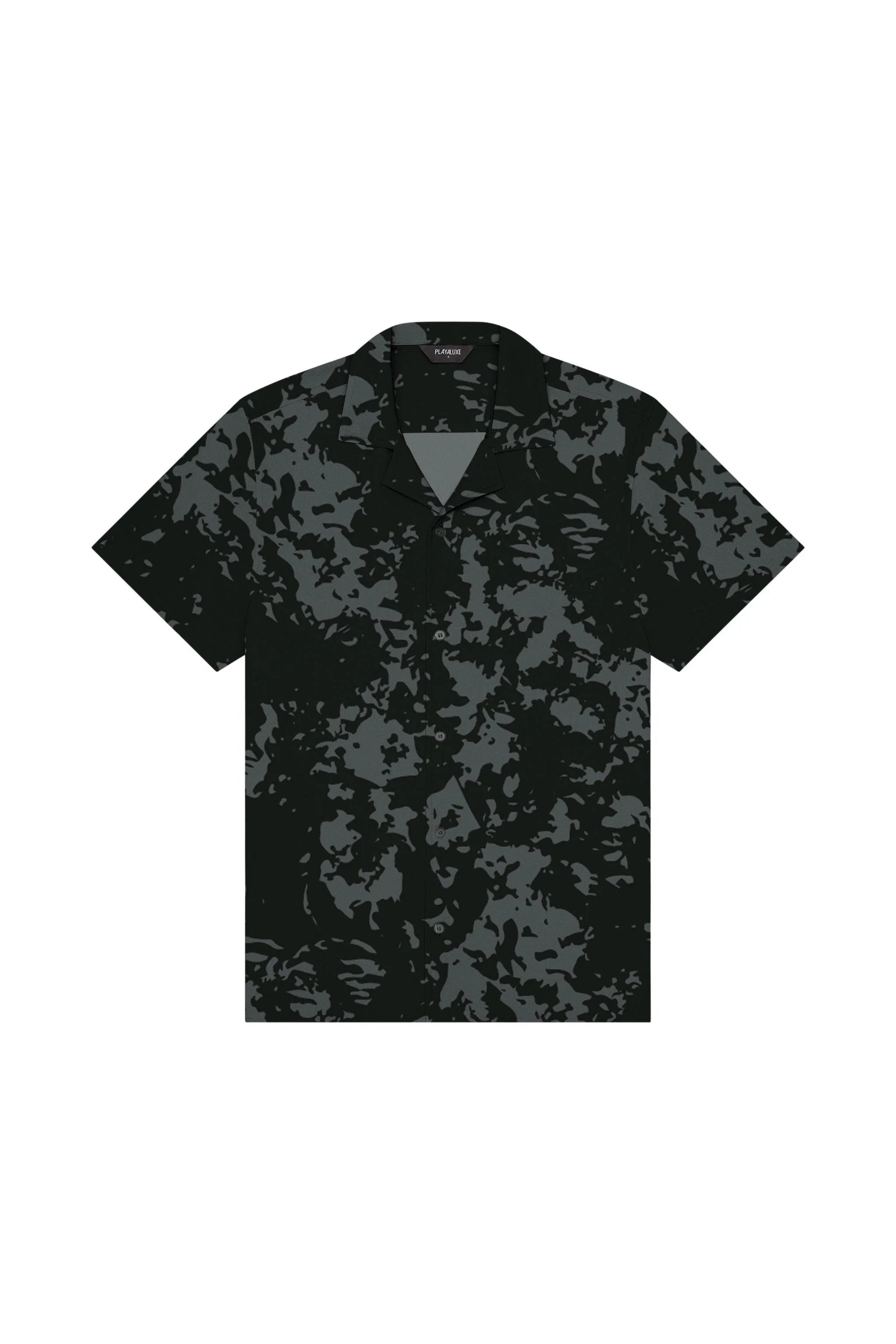 Saint Tropez Cabana Shirt Charcoal Haze - PLAYALUXE