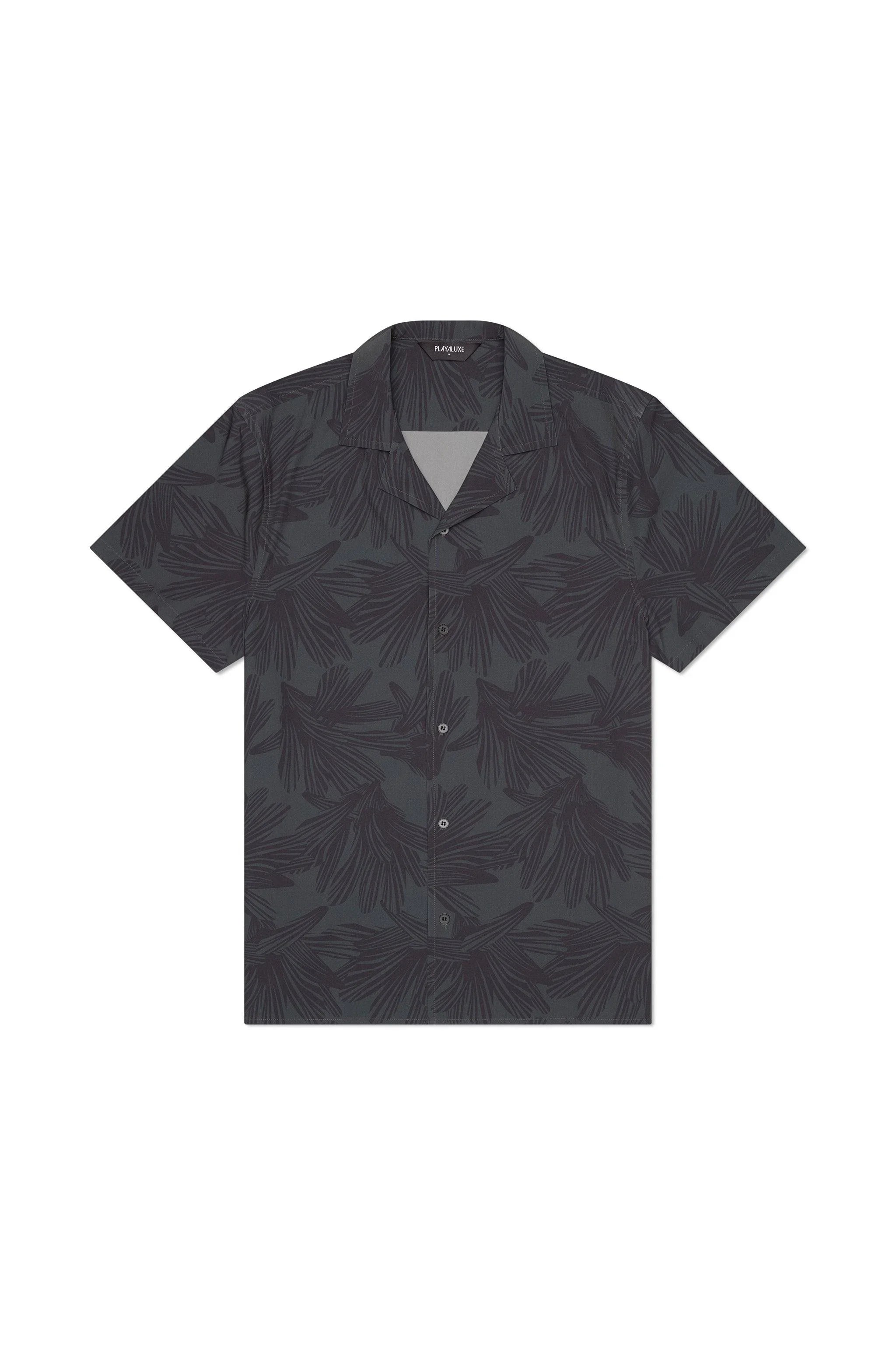 Saint Tropez Cabana Shirt Dark Olive - PLAYALUXE
