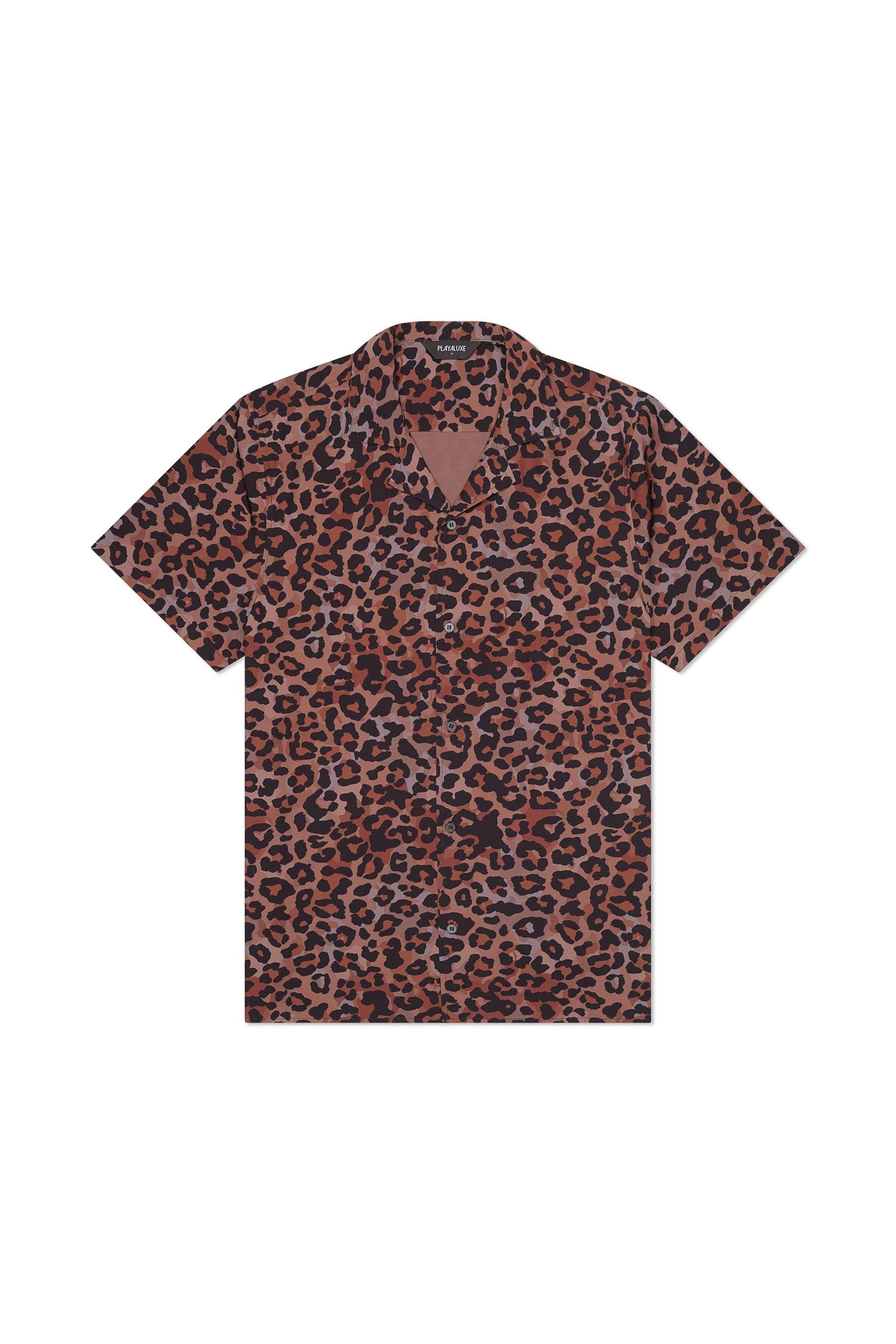 Saint Tropez Cabana Shirt Leopard - PLAYALUXE