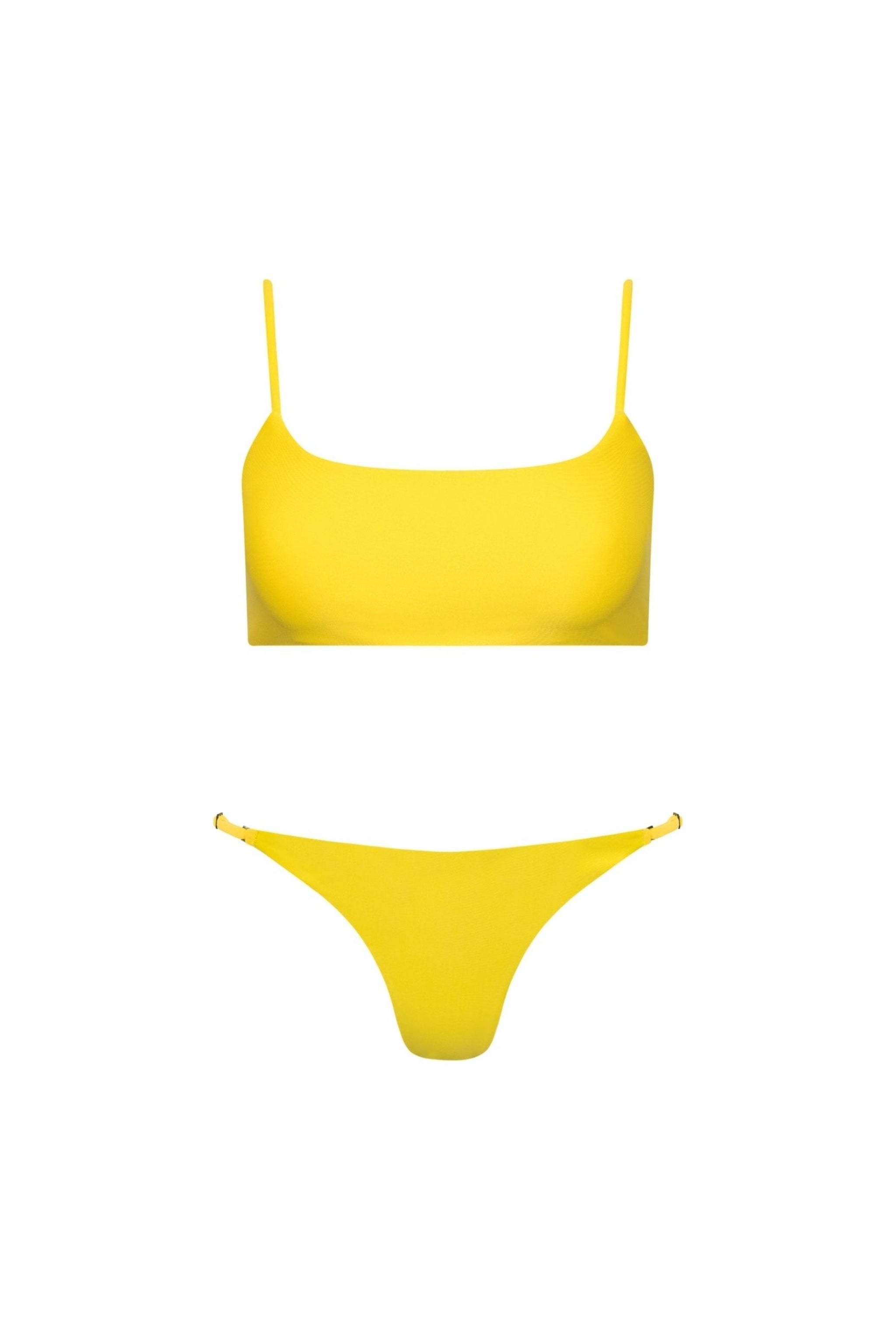 Laguna Seamless Bralette Bikini Set – Yellow