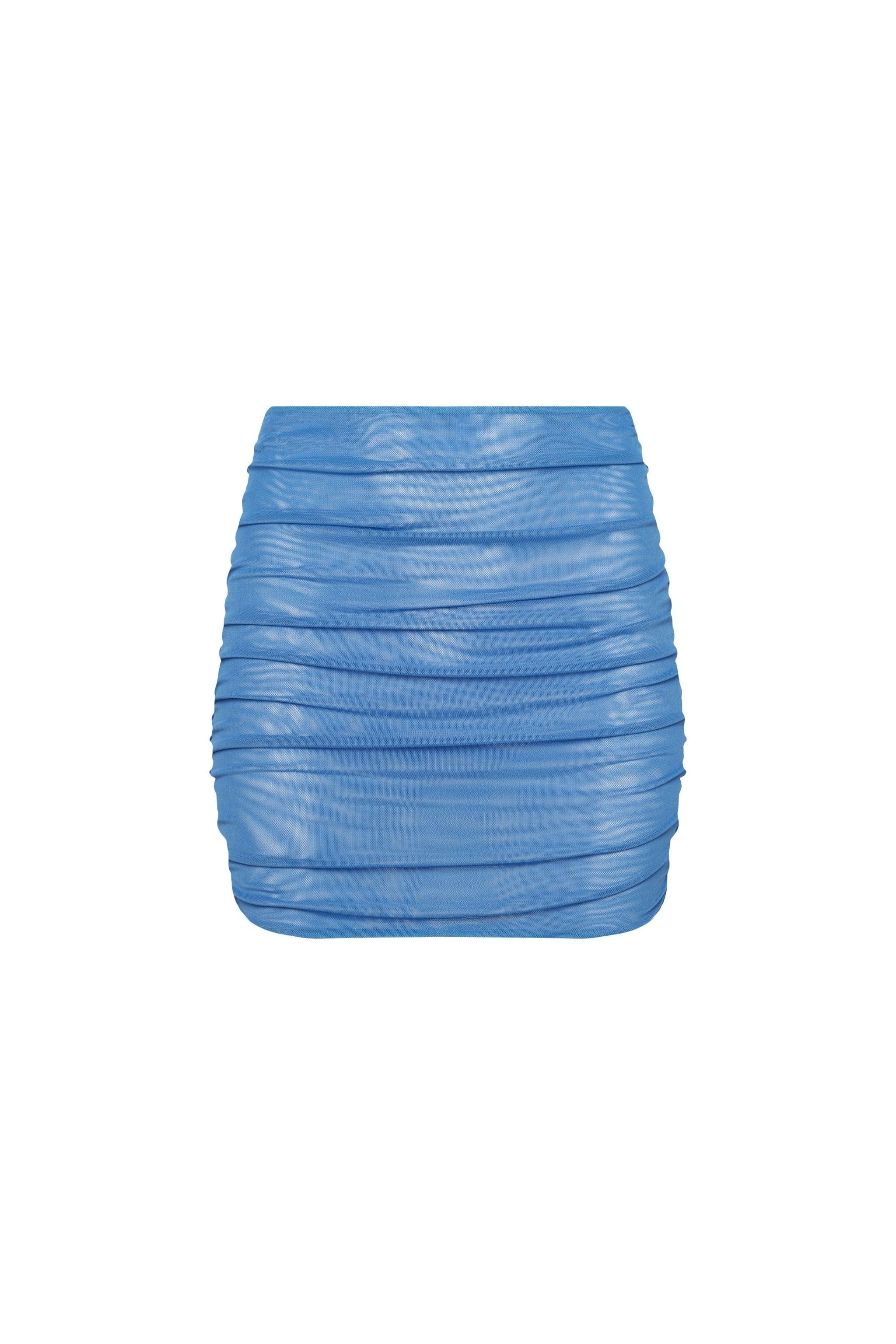 Maui Mesh Mini Skirt – Blue
