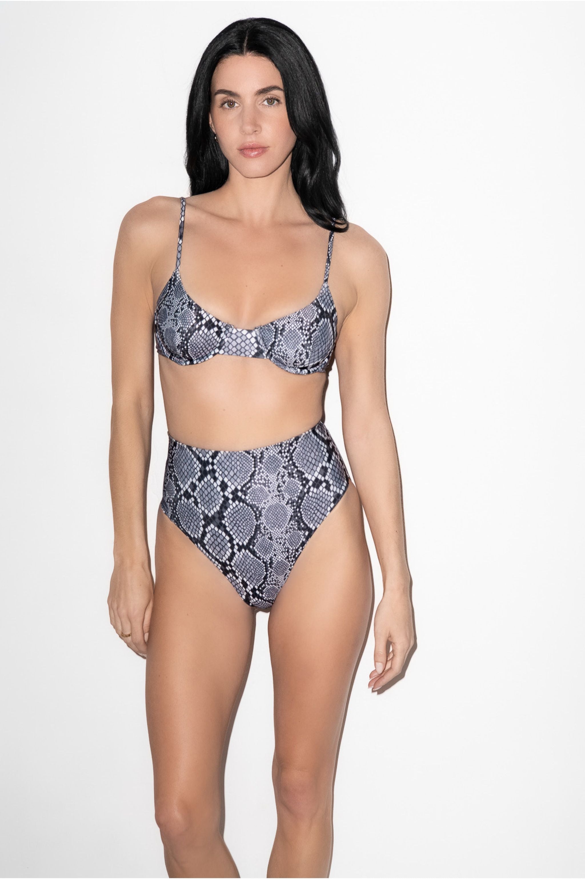 Palermo High Waist Bikini Set Snake - PLAYALUXE
