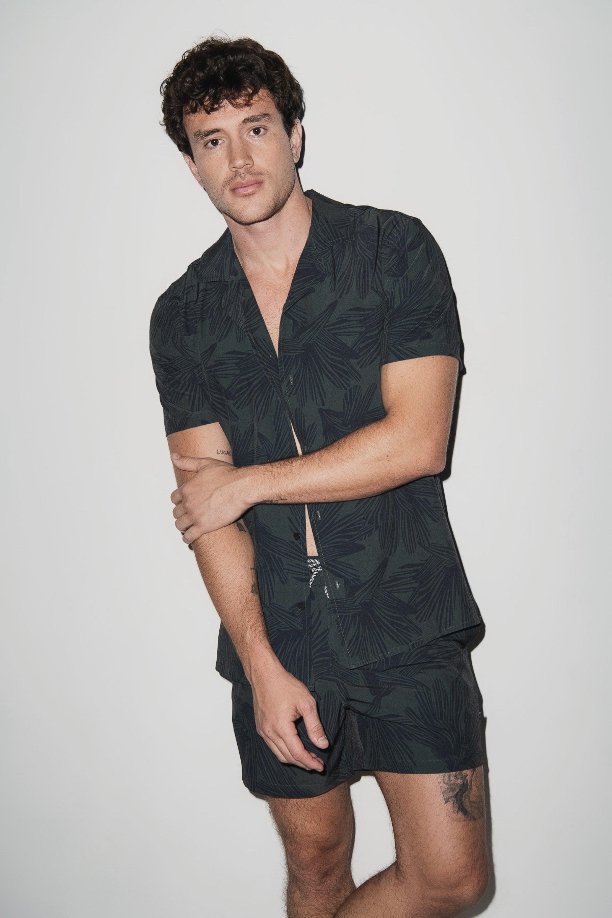 Saint Tropez Cabana Set Dark Olive - PLAYALUXE