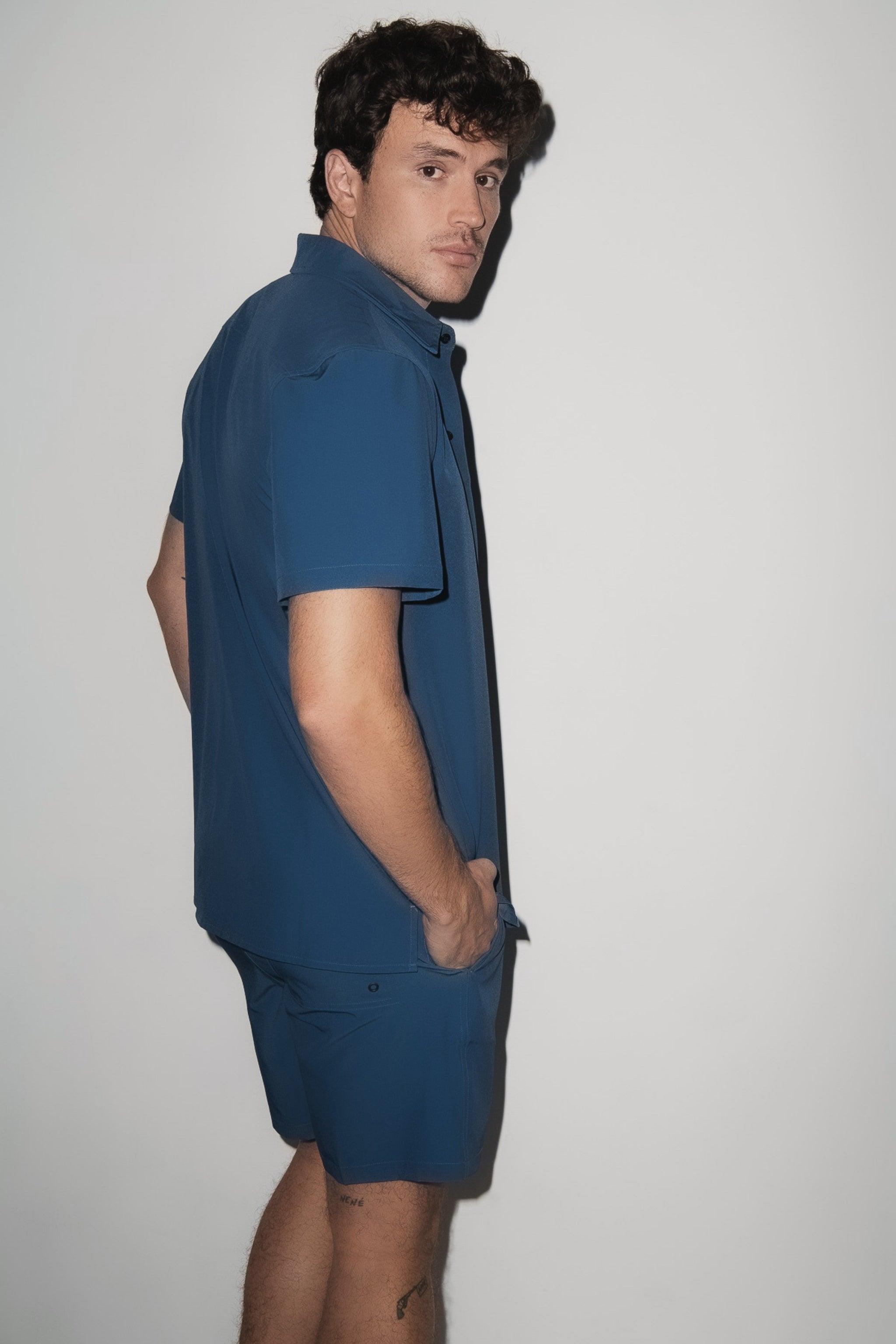 Todos Santos Cabana Set Vintage Blue - PLAYALUXE