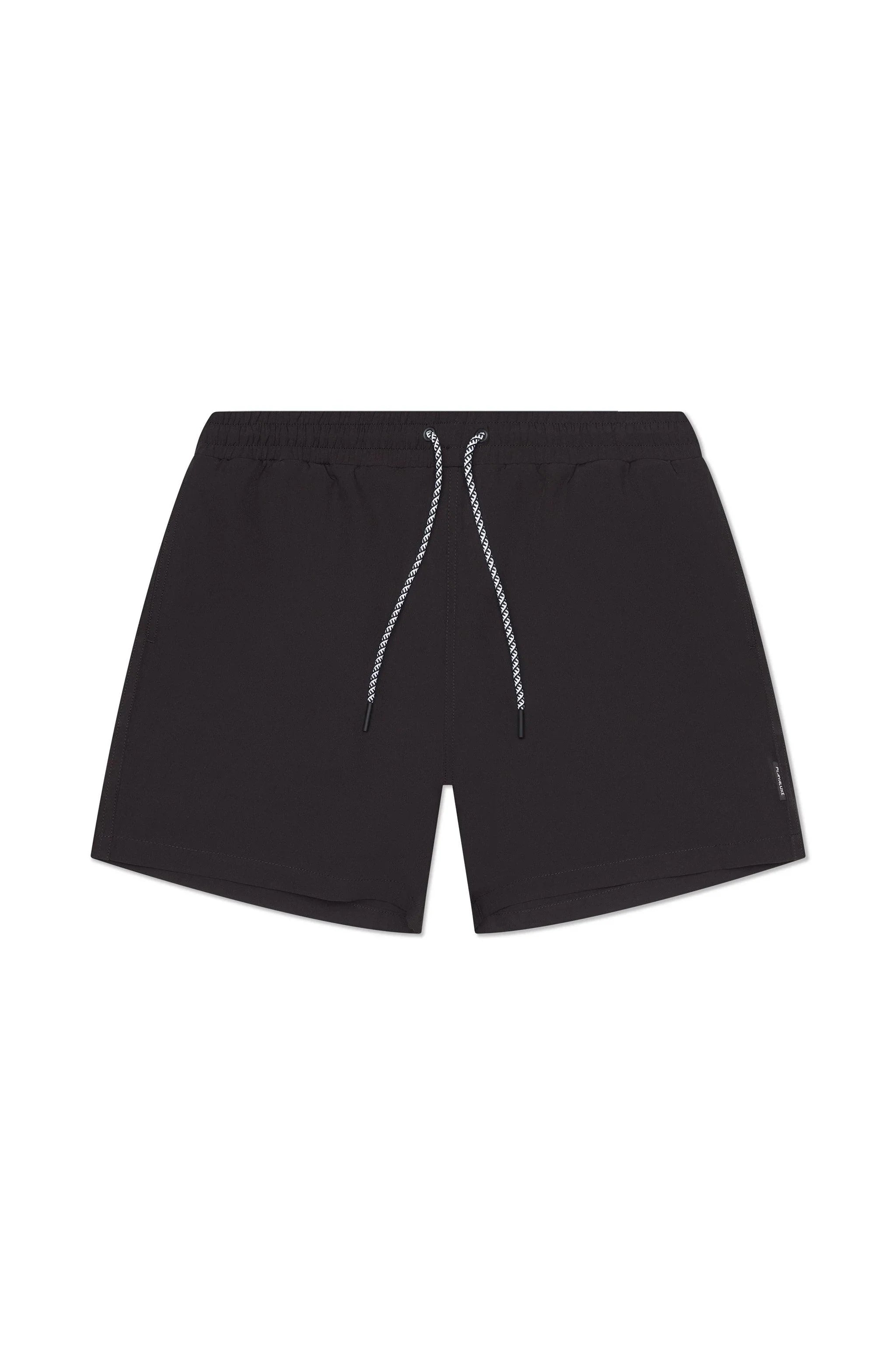Tulum 5-Inch Swim Trunk Black | PLAYALUXE