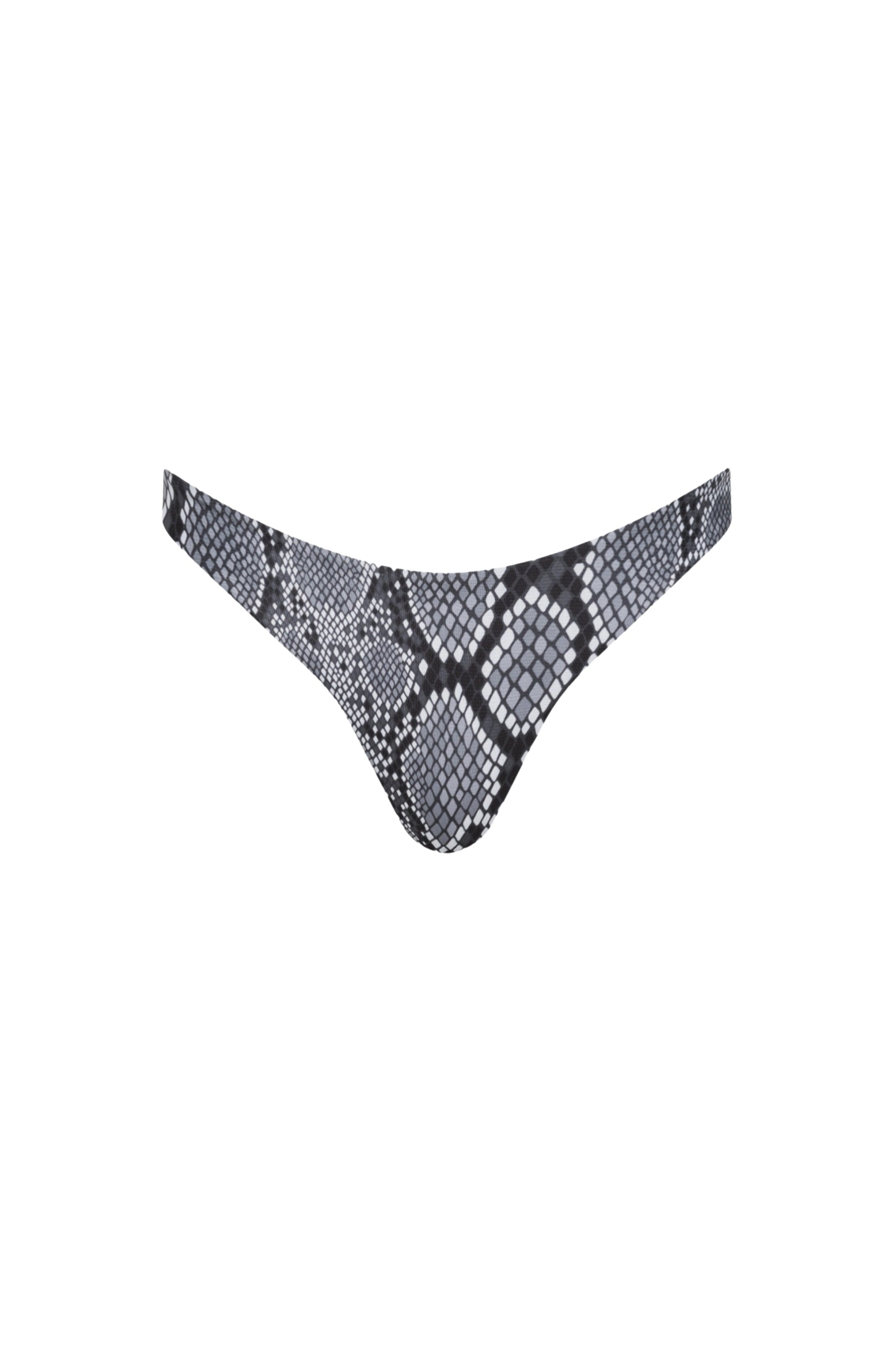 Santorini Seamless Cheeky Bikini Bottom Snake - PLAYALUXE