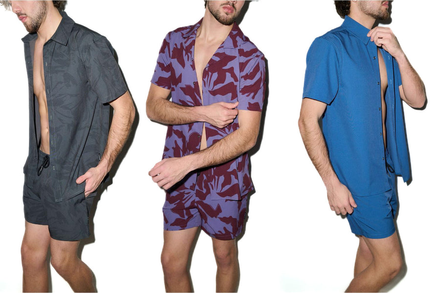 Matching cabana set outfits for men