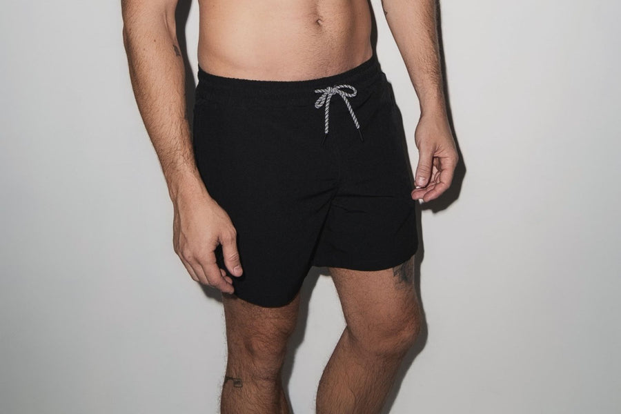 Men's compression lined swim trunks by PLAYALUXE 