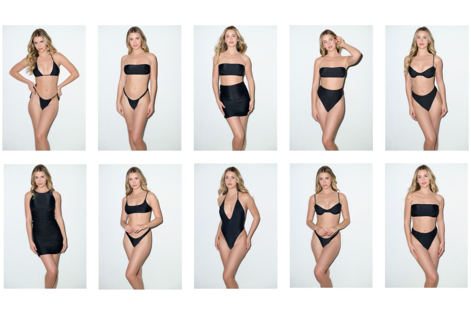 Black swimwear collection for women by PLAYALUXE