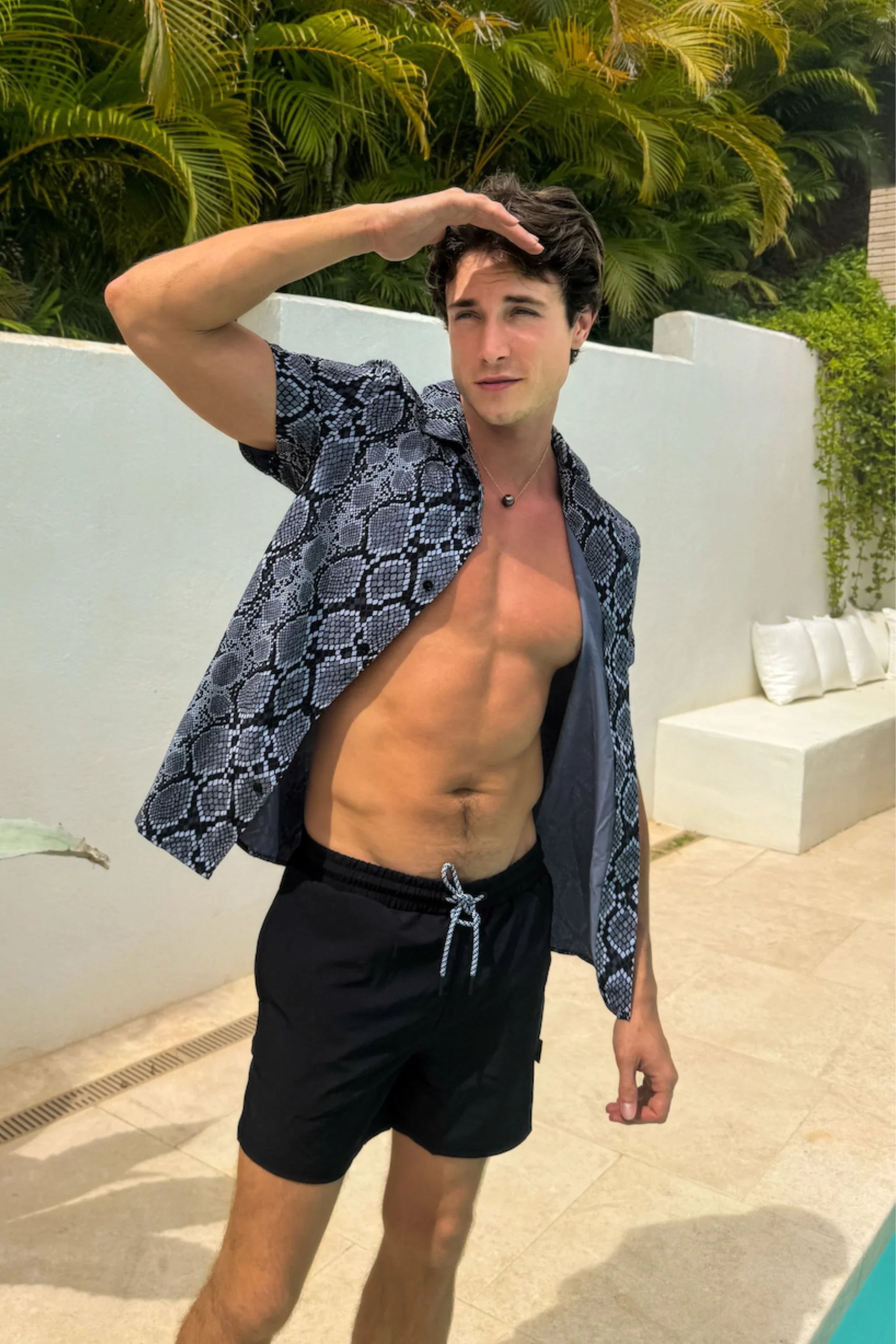 Saint Tropez Cabana Shirt Snake - PLAYALUXE