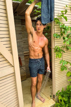Tulum Volley Swim Trunk Dark Olive - PLAYALUXE