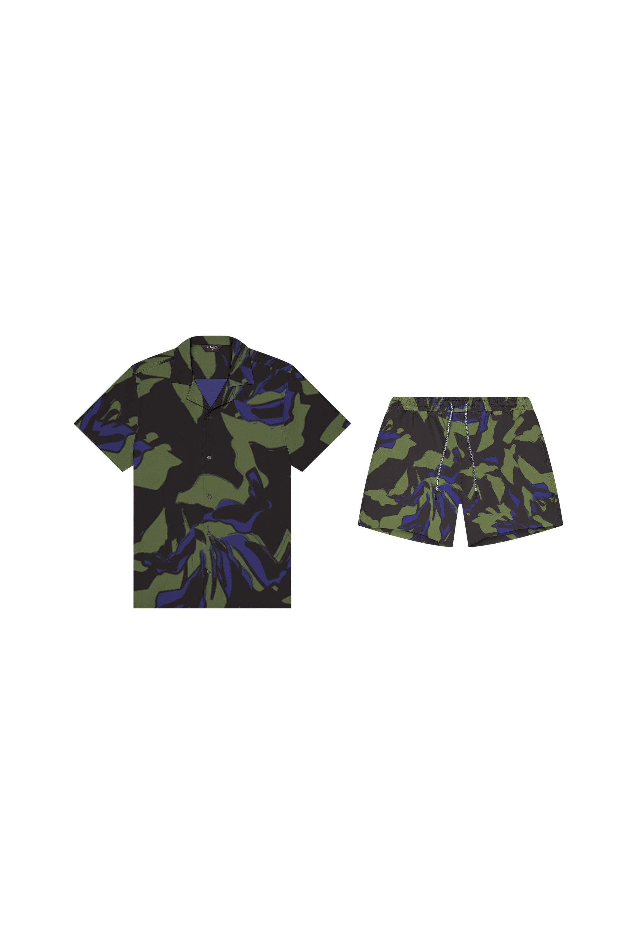 Saint Tropez Cabana Set Green Botanical