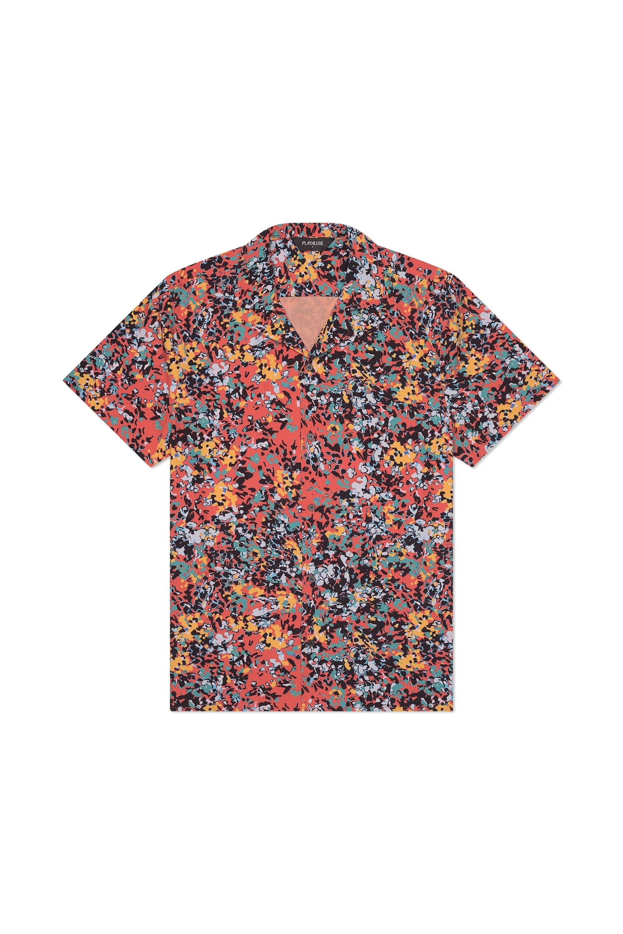 Saint Tropez Cabana Shirt Pink Confetti Floral