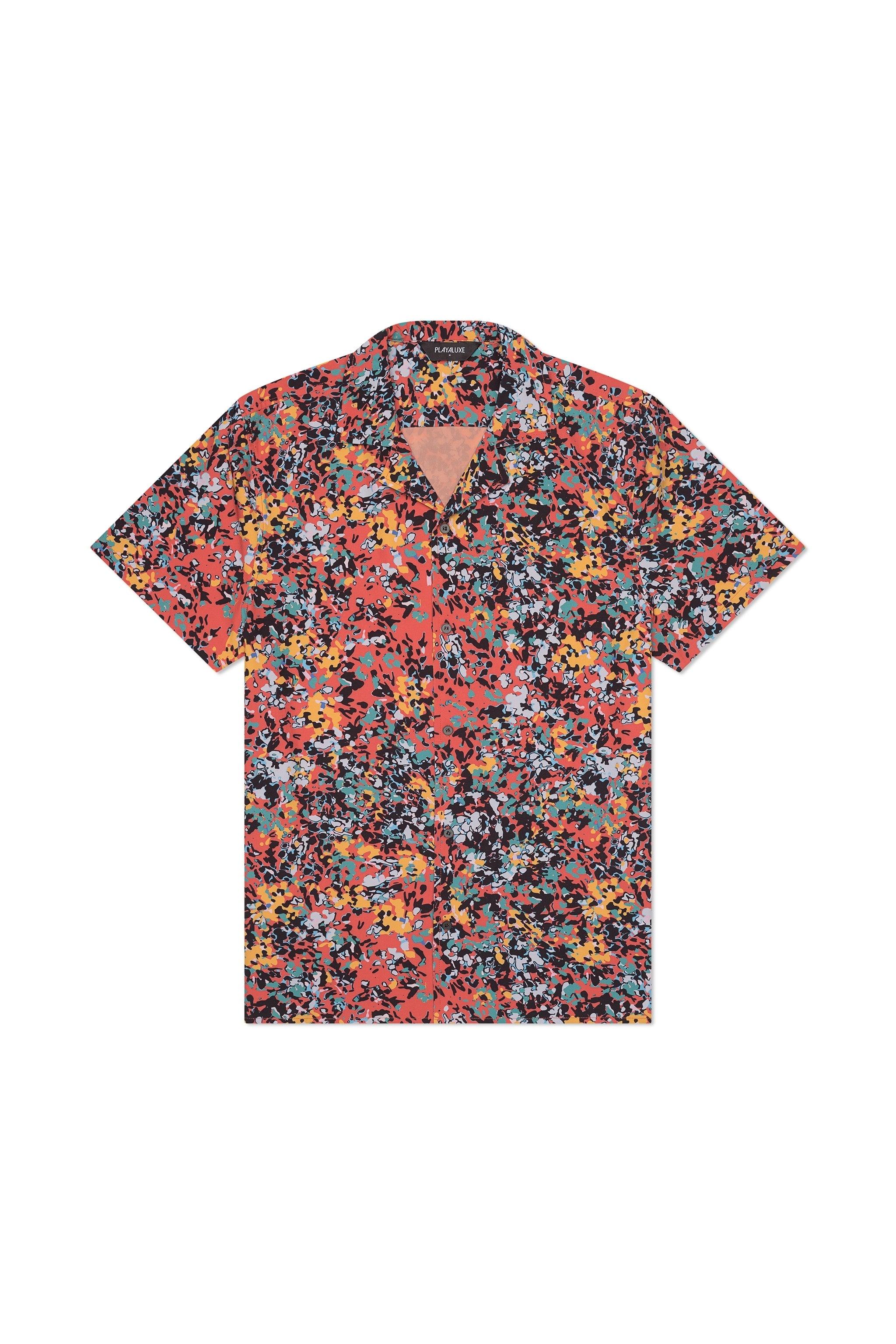 Saint Tropez Cabana Shirt Pink Confetti Floral