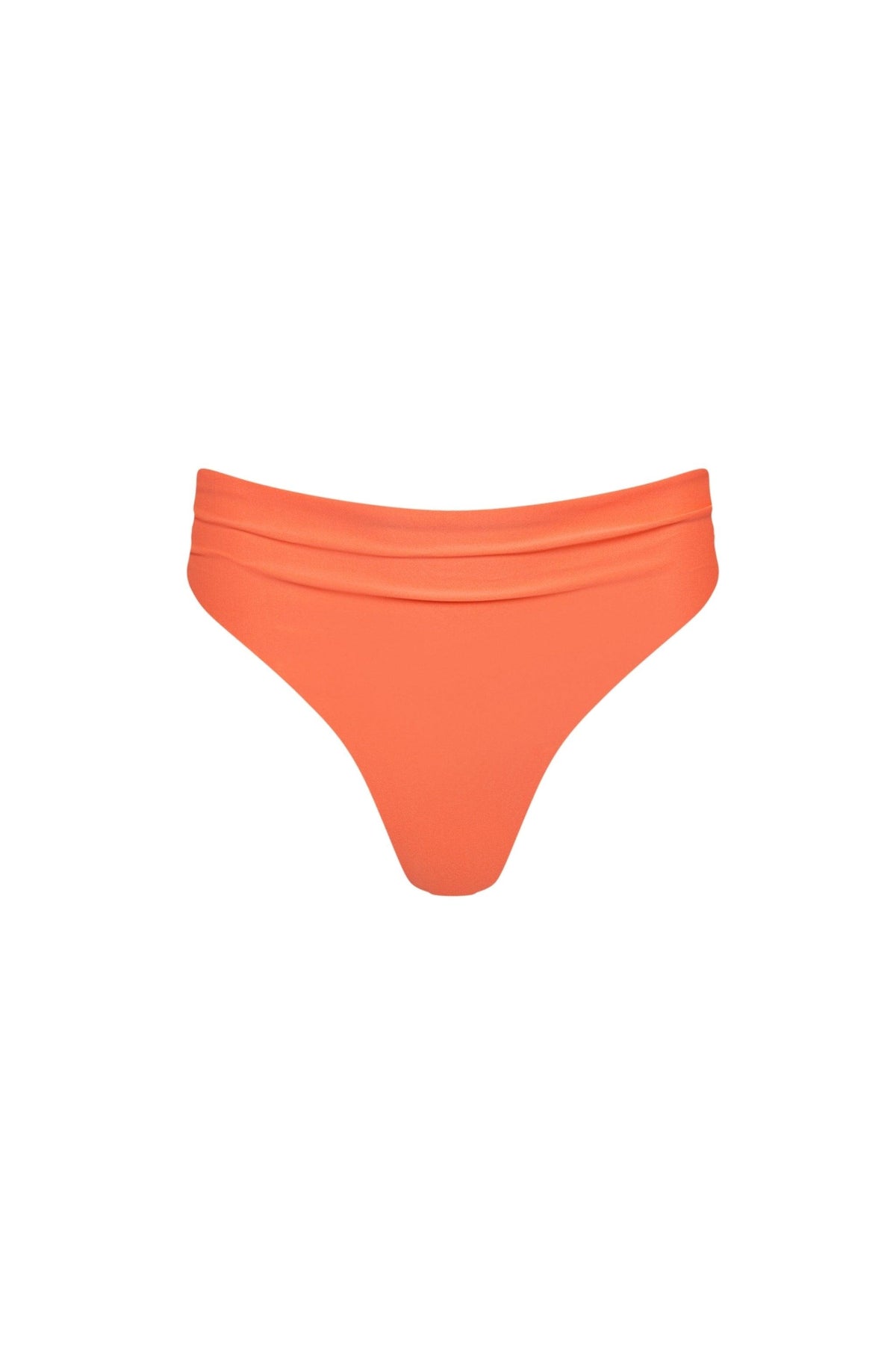 Capri Ruched High Waist Thong Bikini Bottom