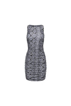 Ibiza Ruched Mini Dress Snake