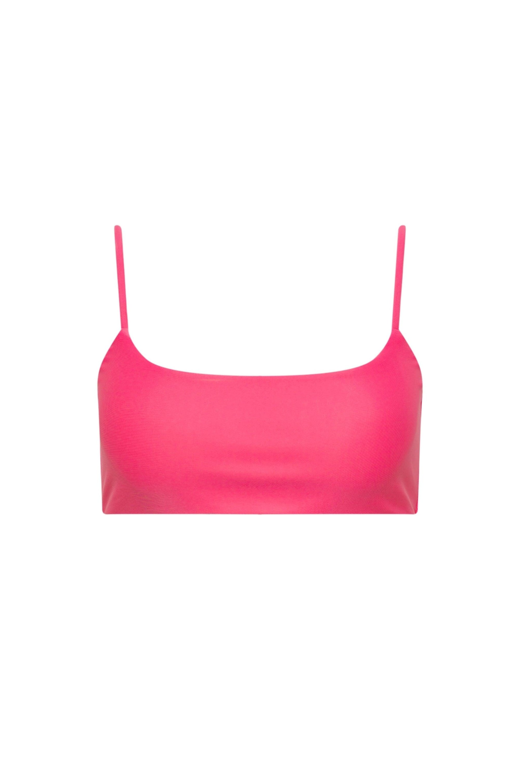Laguna Seamless Bralette Bikini Top Hot Pink