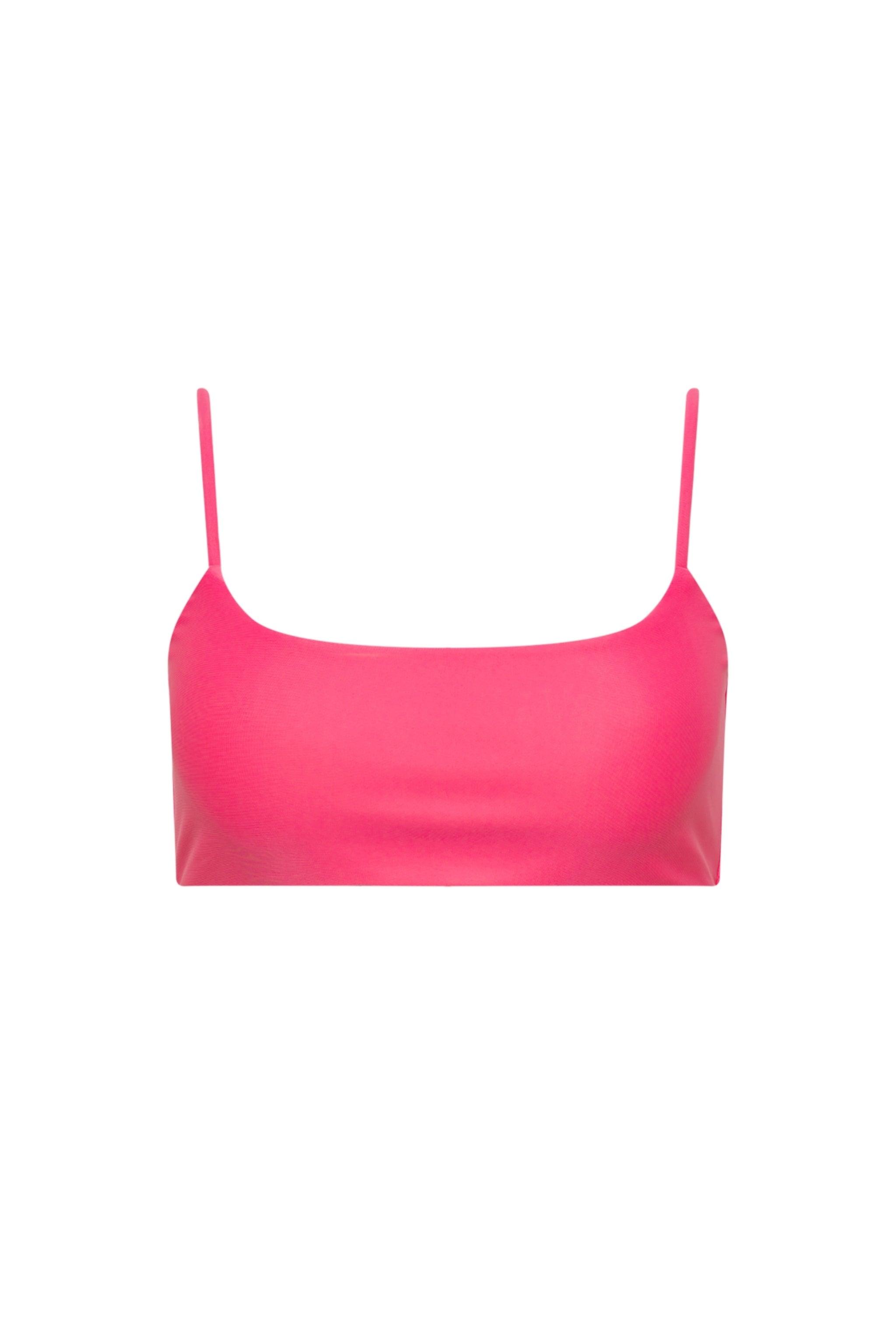 Laguna Seamless Bralette Bikini Top Hot Pink