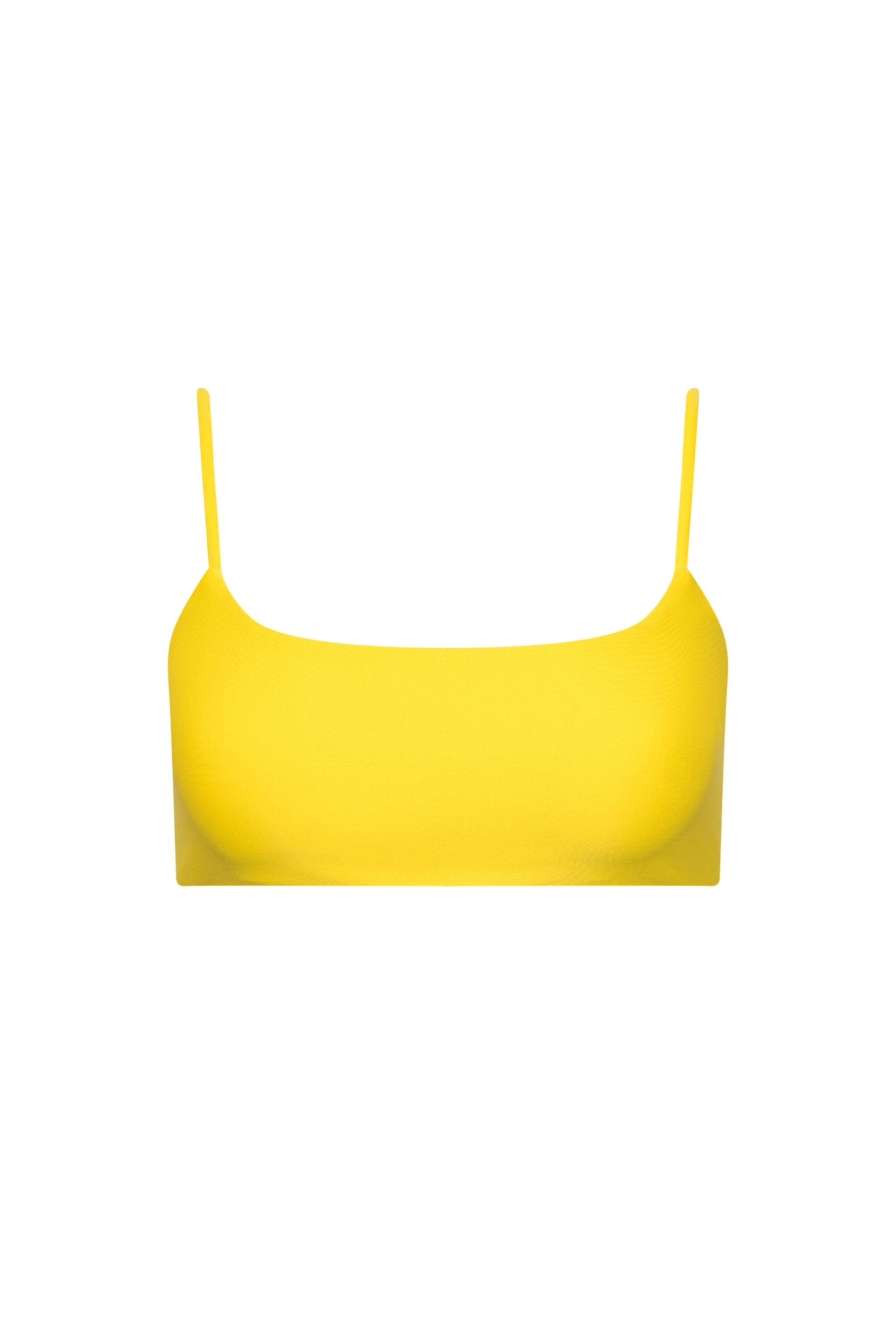 Laguna Seamless Bralette Bikini Top Yellow