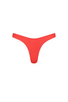 Red High Cut Bikini Bottom