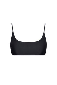 Black Bralette String Bikini Top