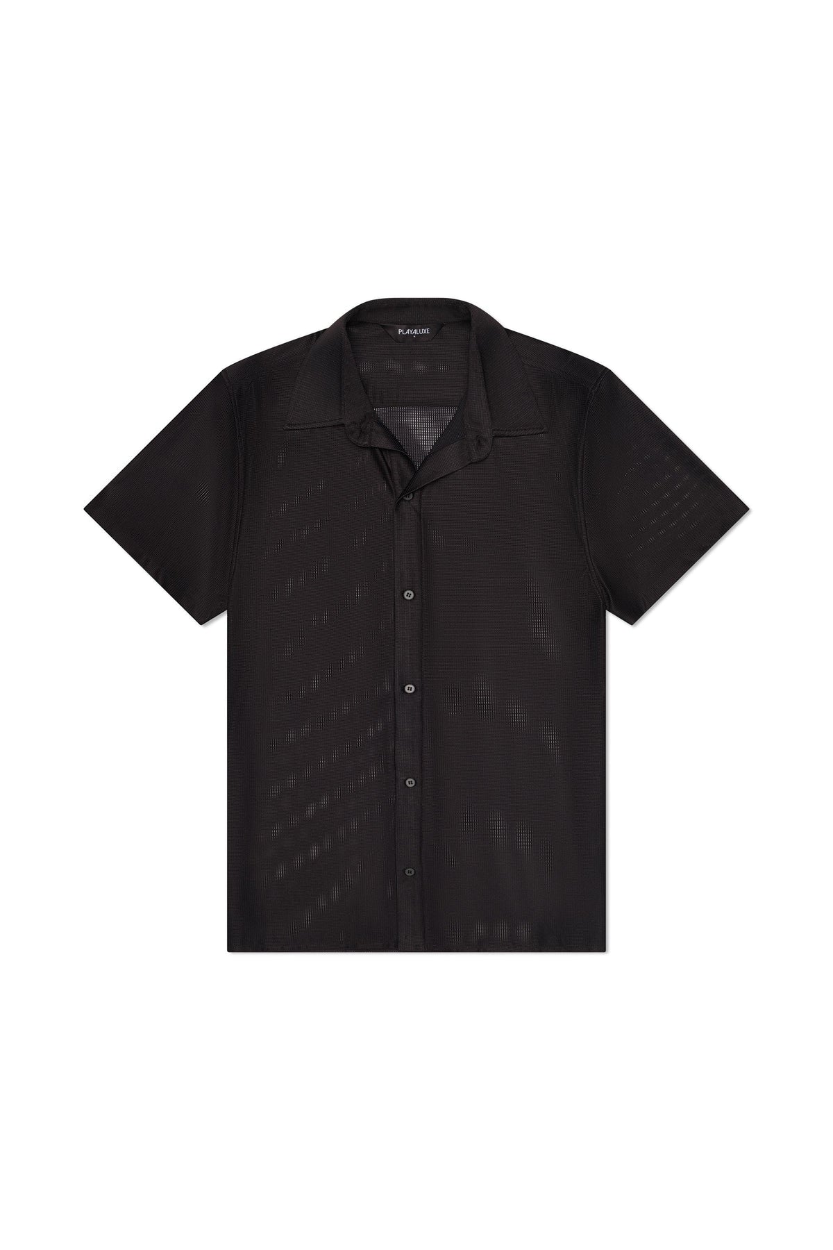 PLAYALUXE Mallorca Mesh Shirt - Black