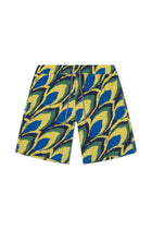 Marbella Classic Swim Trunk Yellow Leaf