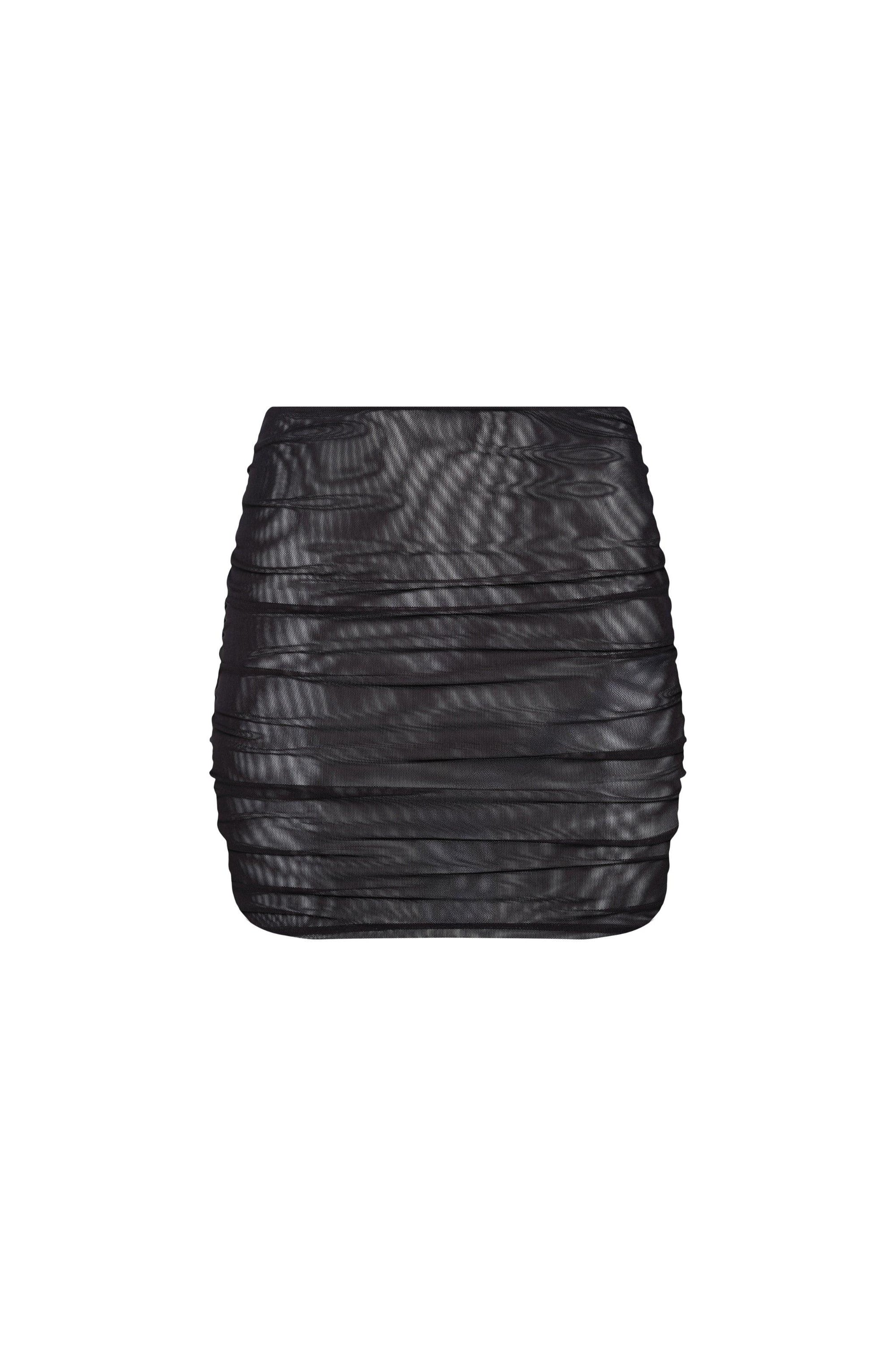 Maui Mesh Mini Skirt Black