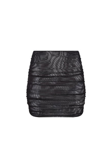 Maui Mesh Mini Skirt Black