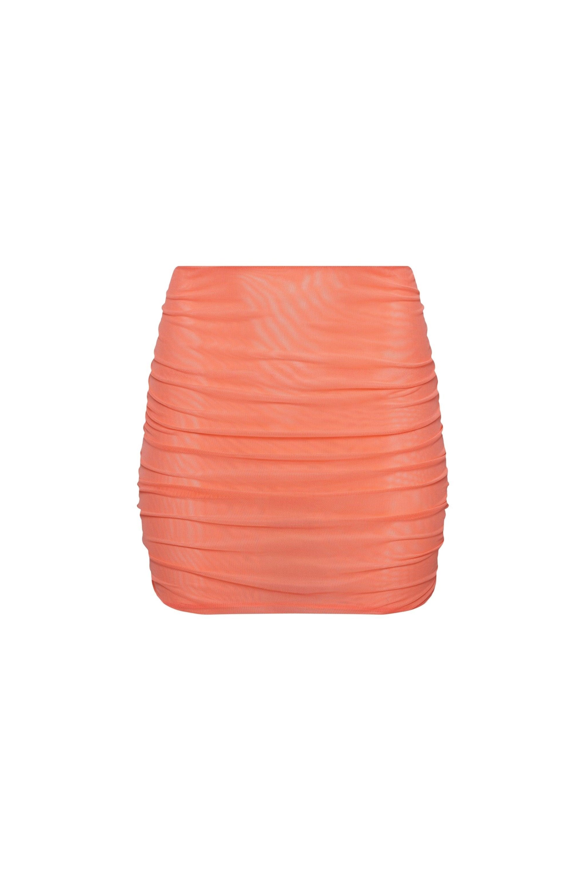 Maui Mesh Mini Skirt Peach