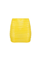 Maui Mesh Mini Skirt Yellow