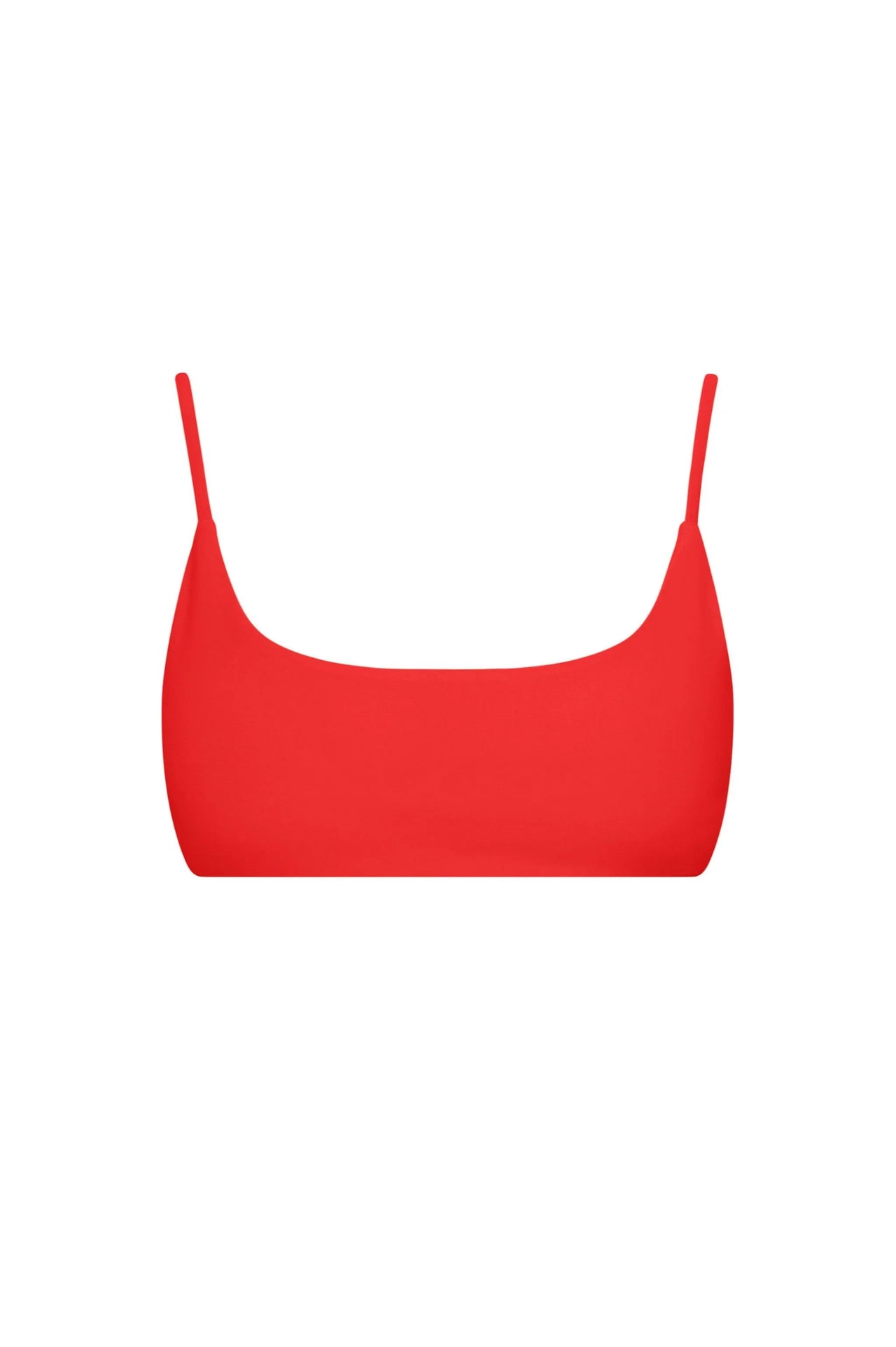 Malibu Bralette Bikini Top Red - PLAYALUXE