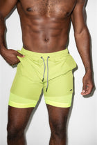 Marbella Classic Swim Trunk Lime Green
