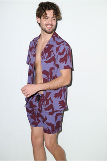 Saint Tropez Cabana Set Burgundy Lilac - PLAYALUXE