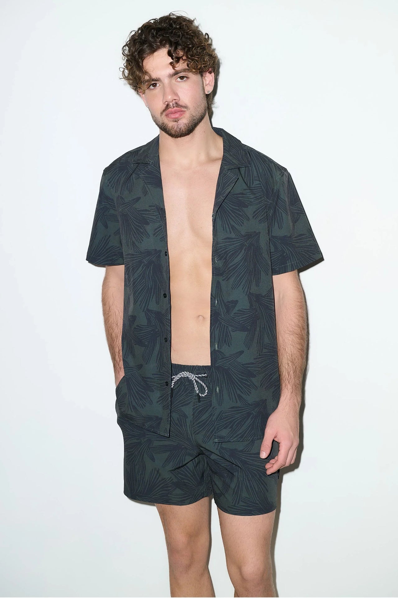 Saint Tropez Cabana Set Dark Olive - PLAYALUXE