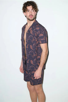 Saint Tropez Cabana Set in Espresso Brown - PLAYALUXE