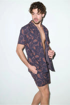 Saint Tropez Cabana Set in Espresso Brown - PLAYALUXE