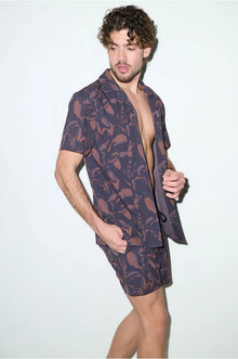 Saint Tropez Cabana Set in Espresso Brown - PLAYALUXE