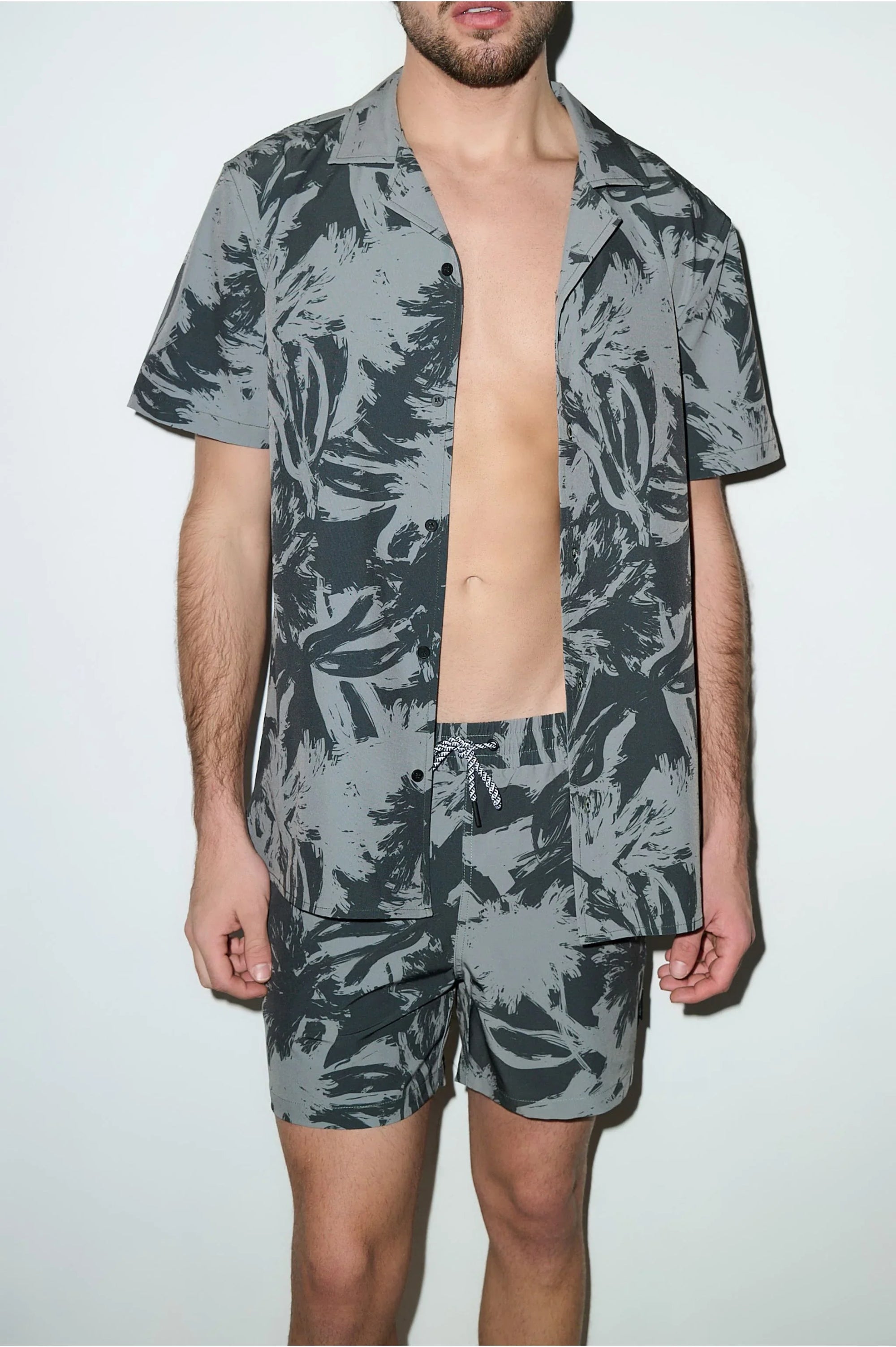 Saint Tropez Cabana Shirt Light Fern - PLAYALUXE