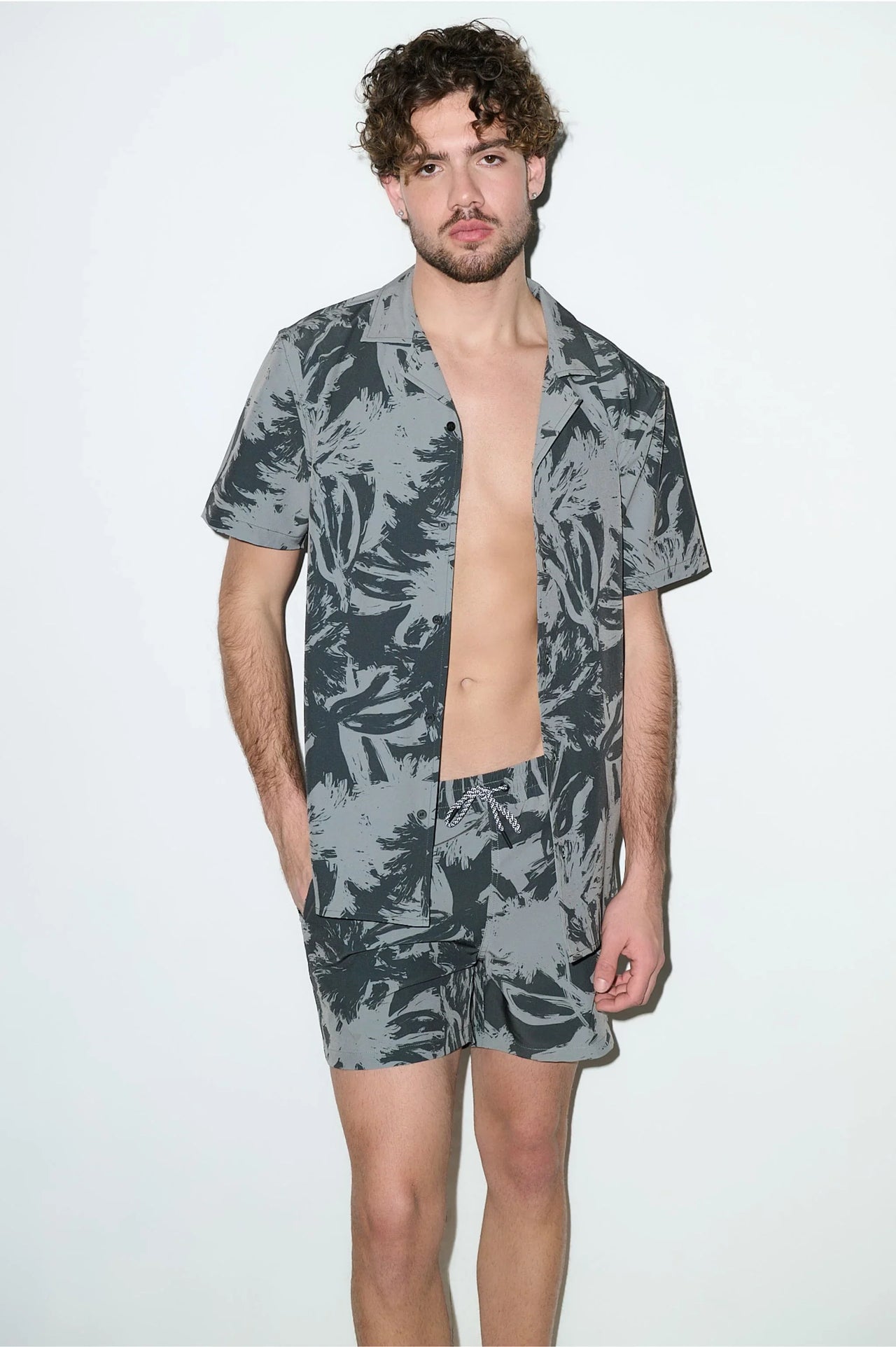 Saint Tropez Cabana Shirt Light Fern - PLAYALUXE