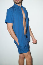 Todos Santos Cabana Set Petrol Blue - PLAYALUXE