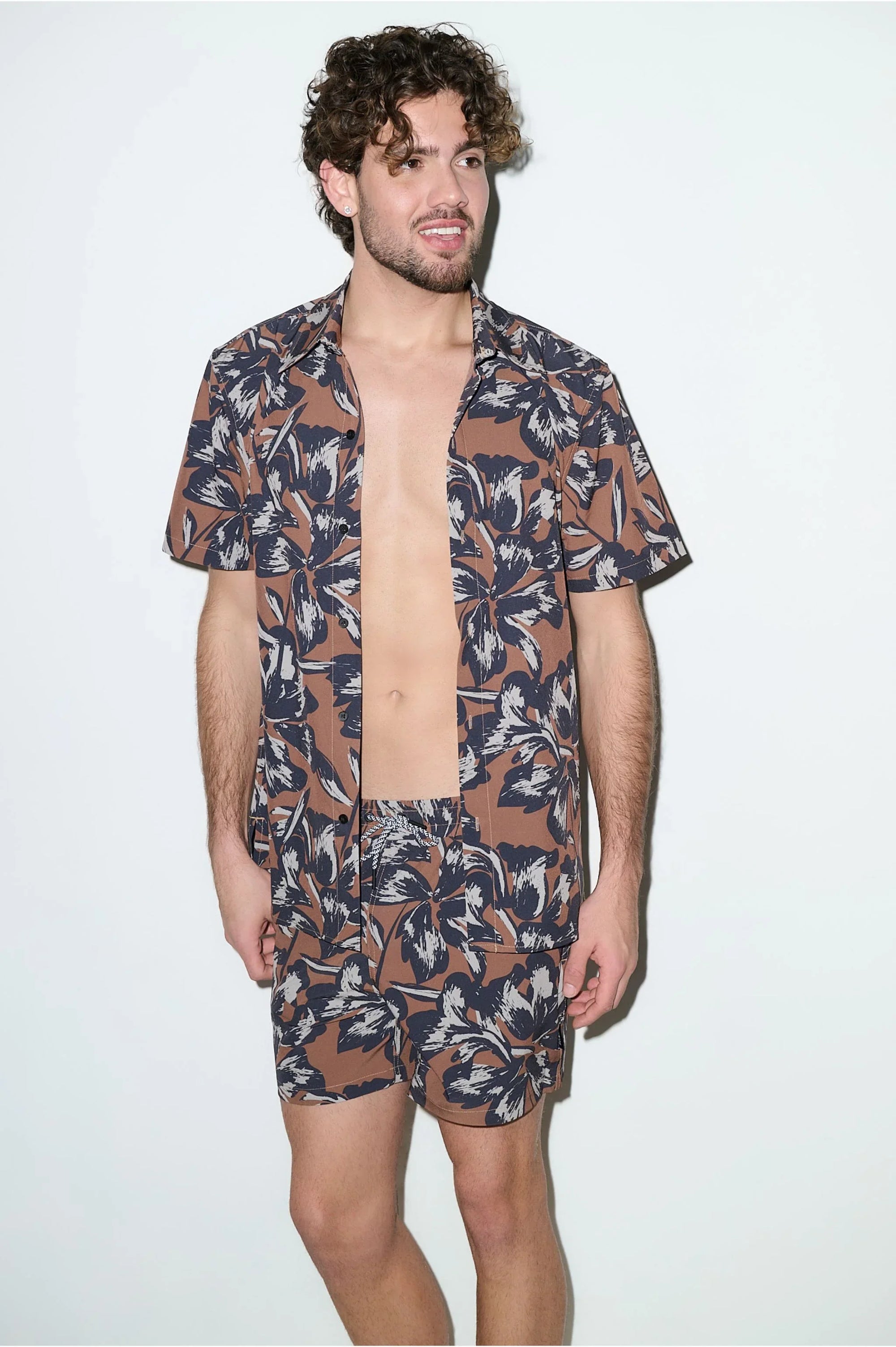 Todos Santos Cabana Set Tobacco Flower - PLAYALUXE