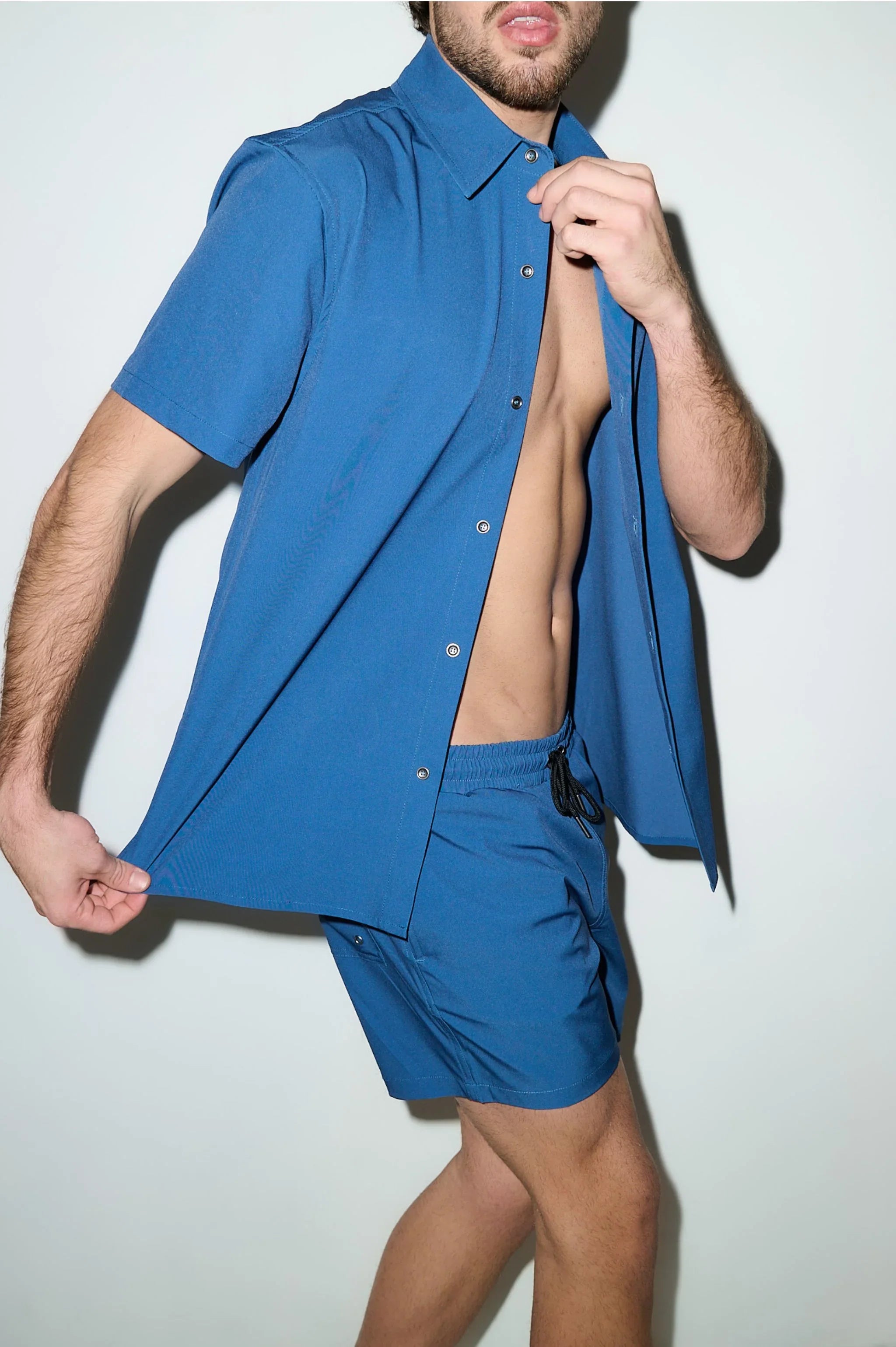 Todos Santos Classic Shirt Petrol Blue - PLAYALUXE