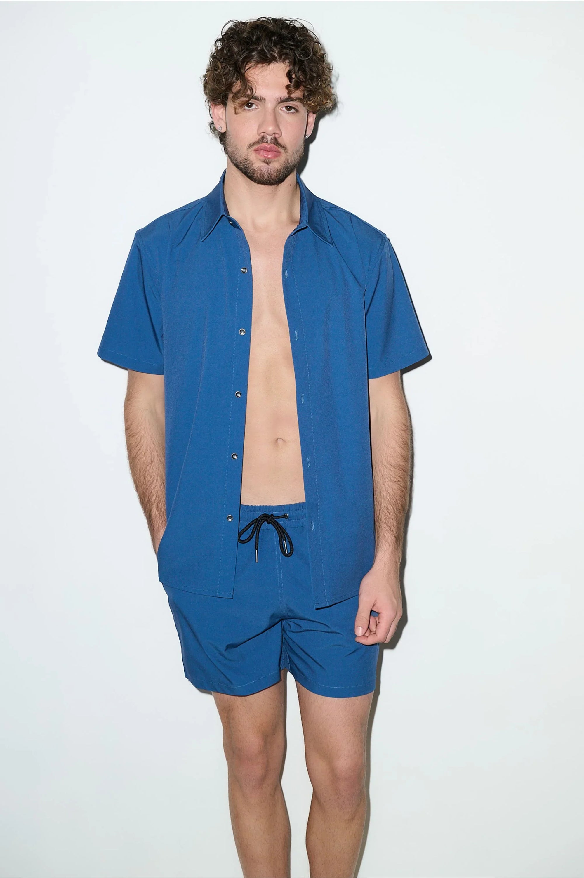 Todos Santos Classic Shirt Petrol Blue - PLAYALUXE