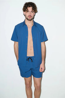 Todos Santos Classic Shirt Petrol Blue - PLAYALUXE