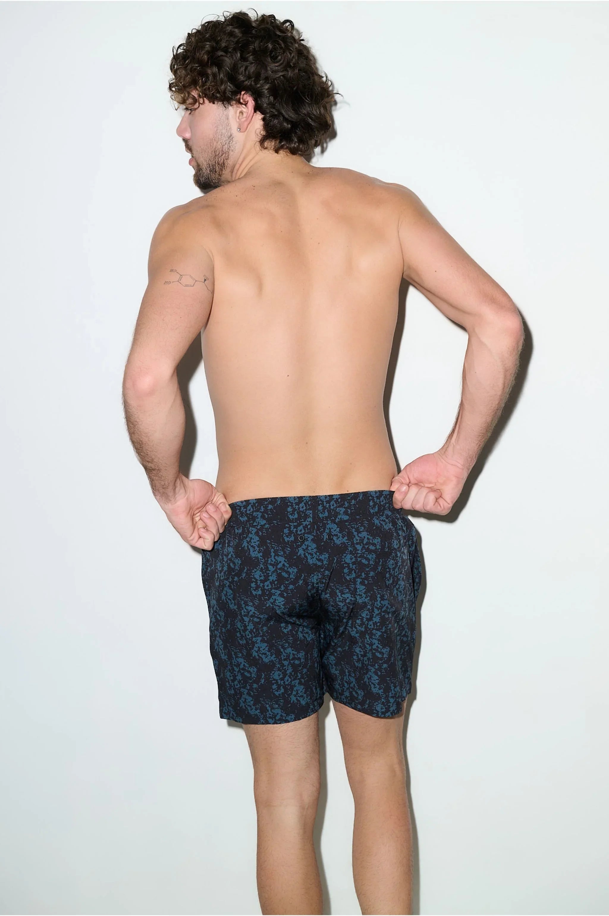 Tulum 5-Inch Swim Trunk Charcoal Haze - PLAYALUXE